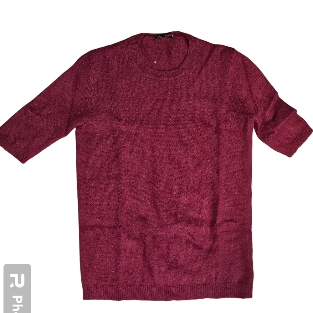 Theory Short Sleeve Cashmere Blouse - Picture 6 of 6